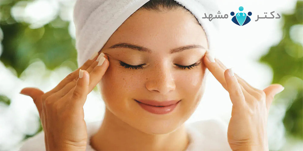 ماساژ صورت با روغن گیاهی